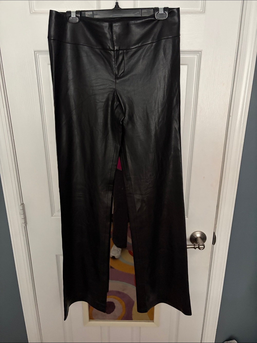 Women’s Faux Leather low rise Slacks